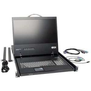 Tripp Lite by Eaton 1U Rack-Mount Console with 19 in. LCD, TAA - 1 Computer(s) - 19˘ Active Matrix TFT LCD - 1U Height