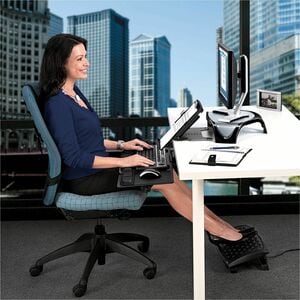 Professional Series In-Line Document Holder - Horizontal - 7.5" Height x 12" Width x 2.5" Depth - Black - 1 Each