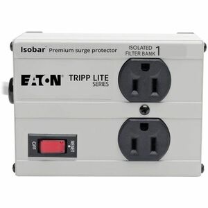 Tripp Lite series ISOBAR2-6 Surge Suppressor - NEMA 5-15P - 2 x NEMA 5-15R - 1410 J - 125 V AC Input - 60 kA - 6 ft (1.83 m)