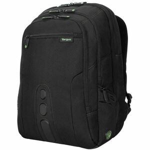 Targus EcoSmart TBB019US Carrying Case (Backpack) for 17" Notebook - Black, Green - Bump Resistant, Drop Resistant - Polye