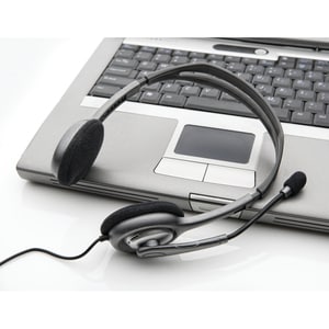 Logitech H110 Kabel Kopfbügel Stereo Headset - Schwarz, Silber - Binaural - Halboffen - 20 Hz bis 20 kHz Frequenzgang - 18