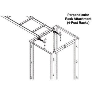 Tripp Lite by Eaton SRLADDERATTACH Mounting Bracket for Cable Ladder - Black - 1