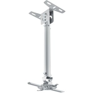 Newstar Universal Projector Ceiling Mount, Height Adjustable (58-83cm) - Silver - Adjustable Height - 15 kg Load Capacity