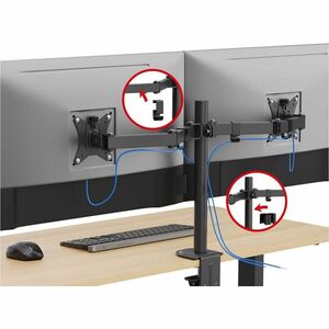 SIIG Articulating Dual Monitor Desk Mount - 17" to 32" - Height Adjustable - 2 Display(s) Supported - 17" to 32" Screen Su