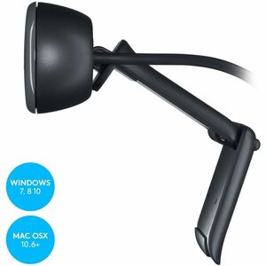 Logitech C270 HD Webcam with noise-reducing mics for video calls - 3 Megapixel Interpolated - 1280 x 720 Video - Fixed Foc