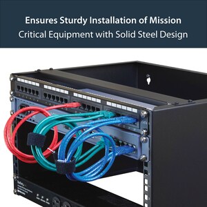StarTech.com Support de Réseau Mural 6U - Profondeur 14" - Support Baie de Brassage 19" pour Serveur/Switch Réseau - Poids