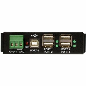 StarTech.com HUB USB 2.0 Industriale in metallo a 4 porte con protezione da sovracorrenti - montabile - 4 Total USB Port(s