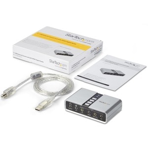 StarTech.com Scheda audio esterna adattatore audio USB 7.1 con audio digitale SPDIF - C-Media - USB 2.0 - 48 kHz Velocità 