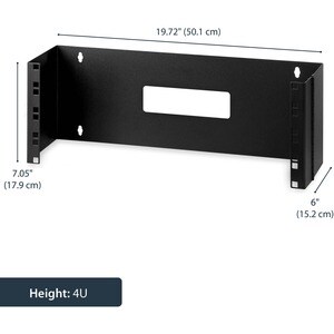 StarTech.com 4U 19in Hinged Wallmounting Bracket for Patch Panel - Wall-mount a patch panel or network switch while provid