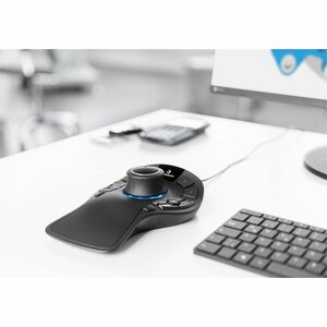 Dispositif d'Entrée 3D 3Dconnexion SpaceMouse Pro - USB - 15 Programmable Button(s) - Noir - Câble