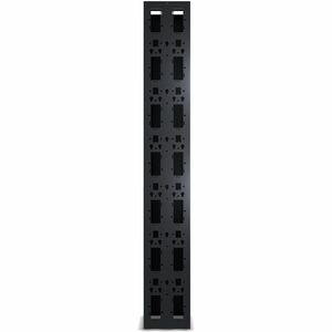 Performance, Vertical Cable Manager for 2 & 4 Post Racks, 84""H x 12""W, Single-Sided with Door - Cable Manager - Black