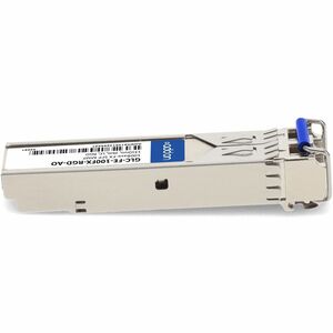 AddOn Cisco GLC-FE-100FX-RGD Compatible TAA Compliant 100Base-FX SFP Transceiver (MMF, 1310nm, 2km, LC, DOM, Rugged) - 100