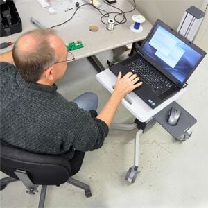 Neo-Flex Laptop Cart (Two-Tone Grey)