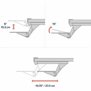 Neo-Flex Underdesk Keyboard Arm Mount (Black)