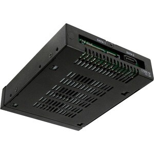 Icy Dock MB992SK-B Drive Bay Adapter Internal - Matte Black - 2 x Total Bay - 2 x 2.5" Bay