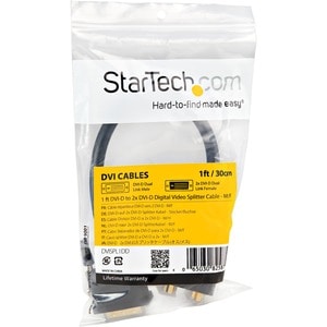 StarTech.com Câble Répartiteur en Y DVI-D vers 2x DVI-D 30 cm - Câble Splitter DVI-D - M/F - Cable for Moniteur, Projecteu