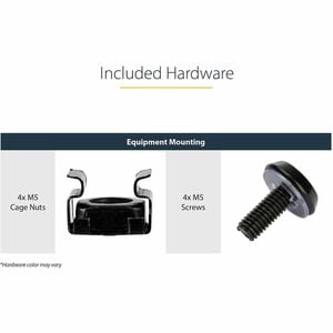 StarTech.com 2U 16in Universal Vented Rack Mount Cantilever Shelf - Fixed Server Rack Cabinet Shelf - 50lbs / 23kg - 2U 19