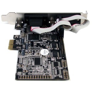 StarTech.com Tarjeta Adaptadora PCI Express PCIe de 4 Puertos Serial RS232 UART 16550 DB9 - PCI Express x1 - PC - 4 x Núme