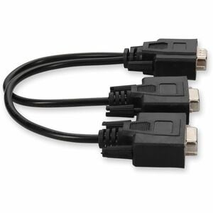 AddOn VGA Video Splitter Cable - 2 Port - Male to Female/Female - VGA A/V Cable for Audio/Video Device - First End: 1 x 15