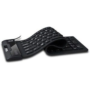 Adesso Antimicrobial Waterproof Flex Keyboard (Compact Size) - Cable Connectivity - USB Interface - 108 Key Home Page, Ema