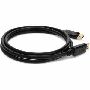 10ft DisplayPort 1.2 Male to DisplayPort 1.2 Male Black Cable For Resolution Up to 3840x2160 (4K UHD) - 100% compatible an