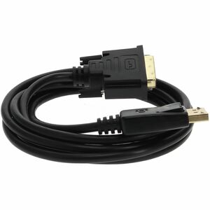 6ft DisplayPort 1.2 Male to DVI-D Dual Link (24+1 pin) Male Black Cable For Resolution Up to 2560x1600 (WQXGA) - 100% comp