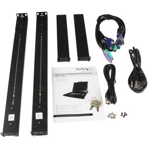 StarTech.com 1U 17" HD 1080p Dual Rail Rackmount Widescreen LCD Console - Monitor or control server equipment from a centr