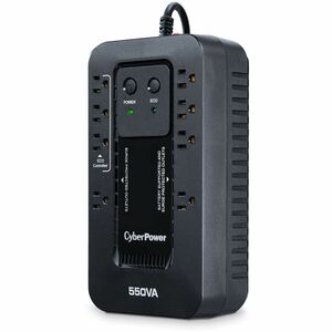 CyberPower EC550G Ecologic UPS Systems - 550VA/330W, 120 VAC, NEMA 5-15P, Compact, 8 Outlets, PowerPanel® Personal, $10000