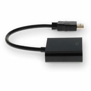 AddOn 5-Pack of HDMI 1.3 Male to VGA Female Black Active Adapters For Resolution Up to 1920x1200 (WUXGA) - HDMI/VGA Video 