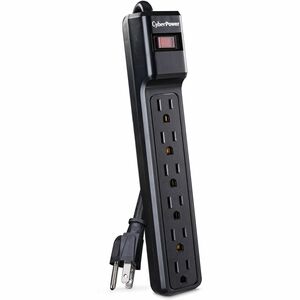 CyberPower CSB606 Essential 6 - Outlet Surge Protector with 900 J Surge Suppression - Clamping Voltage 400V, 6 ft Cord, NE