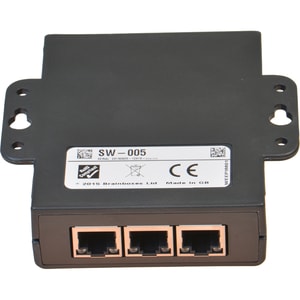 Brainboxes 5 Port Unmanaged Ethernet Switch Wall Mountable - 5 Ports - 10/100Base-TX - TAA Compliant - 2 Layer Supported -