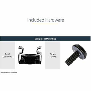 StarTech.com 2U 16in Universal Vented Rack Mount Cantilever Shelf - Fixed Server Rack Cabinet Shelf - 50lbs / 23kg - Steel