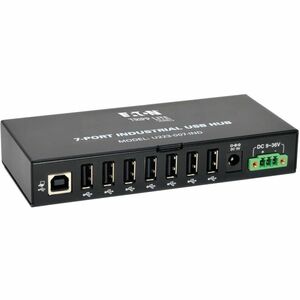 Eaton Tripp Lite Series 7-Port Industrial-Grade USB 2.0 Hub - 15 kV ESD Immunity, Metal Housing, Mountable - w 15KV ESD Im