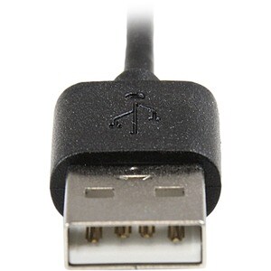 StarTech.com 2m (6ft) Angled Black Apple 8-pin Lightning Connector to USB Cable for iPhone / iPod / iPad - Charge or Sync 