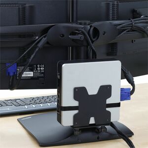 Ergotron 80-107-200. Type: Support de CPU monté sur bureau, Capacité de charge maximale: 2,7 kg, Couleur du produit: Noir.
