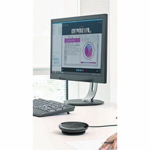 Speak 510+ MS Speakerphone - Wired/Wireless Bluetooth - Skype for Business - 4 Meeting Persons Capacity - Omni-directional
