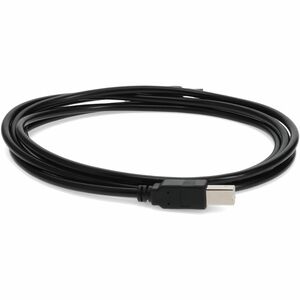 AddOn 10ft USB 2.0 (A) Male to USB 2.0 (B) Male Black Cable - 100% compatible and guaranteed to work