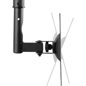 Fixation au plafond Neomounts Neomounts Pro FPMA-C060BLACK pour Ecran Plat - Noir - Réglable en hauteur - 58,4 cm à 132,1 