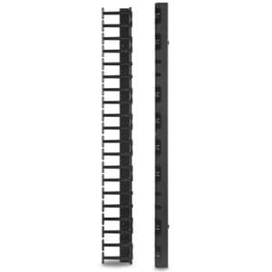 APC by Schneider Electric AR7721 Cable Organizer - Black - 2 Pack Pack - TAA Compliant - Cable Manager - 42U Rack Height