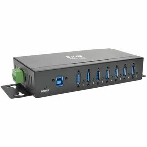 Eaton Tripp Lite Series 7-Port Industrial-Grade USB 3.x (5Gbps) Hub - 20 kV ESD Immunity, Metal Housing, Mountable - USB -