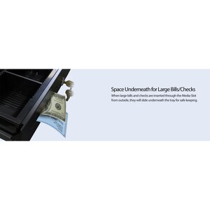Adesso 16" POS Cash Drawer Tray - 5 Bill/5 Coin Compartment(s)