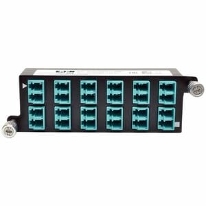 Eaton Tripp Lite Series 10GbE Pass-Through Cassette - (x12) LC Duplex - 12 LC Duplex Connection