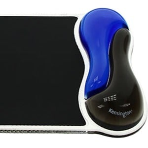 Kensington Duo Gel Mouse Pad Wrist Rest - 9.38" (238.13 mm) Height x 7.75" (196.85 mm) Width x 1.50" (38.10 mm) Depth - Bl