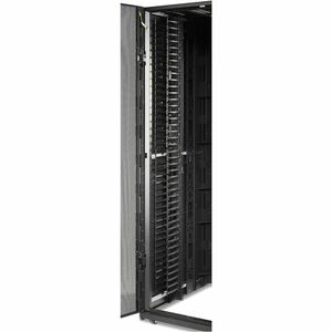 APC by Schneider Electric AR7585 Cable Organizer - Black - 2 Pack - TAA Compliant - Cable Pass-through - 45U Rack Height