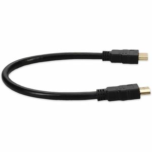 AddOn 1ft HDMI 1.3 Male to HDMI 1.3 Male Black Cable For Resolution Up to 2560x1600 (WQXGA) - 11.81" HDMI A/V Cable for Au