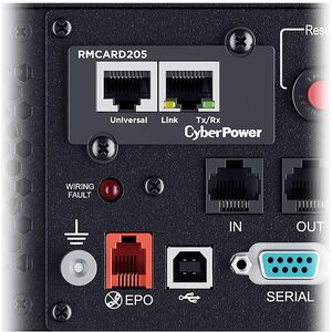 CyberPower Network Power Management RMCARD205 Remote Power Management Adapter - 2 x Network (RJ-45) Port(s) - Black