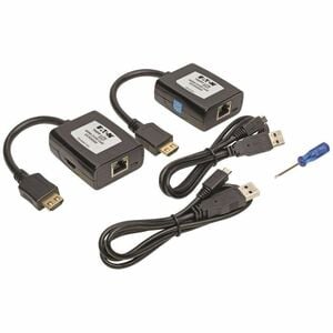 Eaton Tripp Lite Series HDMI over Cat5/6 Extender Kit, Transmitter/Receiver for Video/Audio, USB Powered, Up to 125 ft. (3