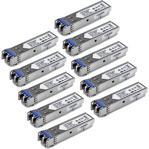 StarTech.com Cisco GLC-LH-SMD Compatible SFP Module 10 Pack - 1000BASE-LX/LH 1GbE Gigabit Ethernet Single Mode Fiber SMF O