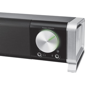 Trust Sound Bar Speaker - 6 W RMS - Black, Silver - USB