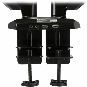 StarTech.com Dual Monitor Arm - USB Hub and Audio Ports in Base - Monitors up to 30â€ - VESA Monitor Stand Desk Mount - H